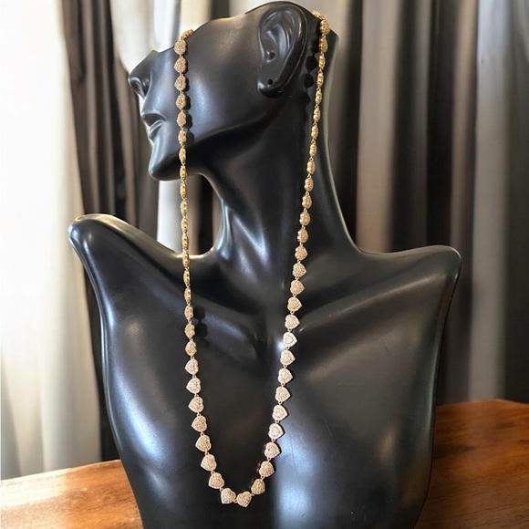 Beautiful Designer 14k Yellow Gold Heart Link 6mm Wide Chain 18” Necklace! - Picture 11 of 16